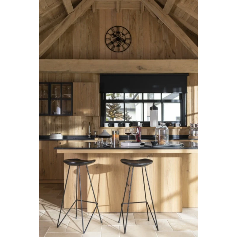 J-Line - Orologio Numeri Romani Ingranaggio - Nero