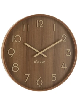 J-Line - Wall Clock - Wood