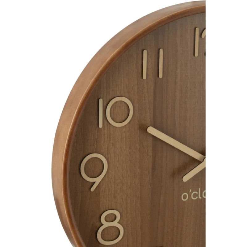 J-Line - Wall Clock - Wood