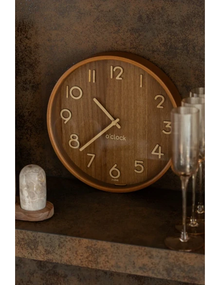 J-Line - Wall Clock - Wood