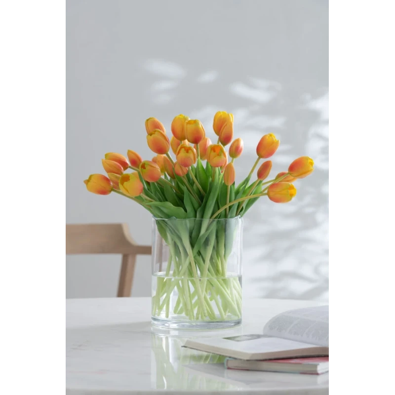 J-Line - 7-Piece Tulip Bouquet - Orange