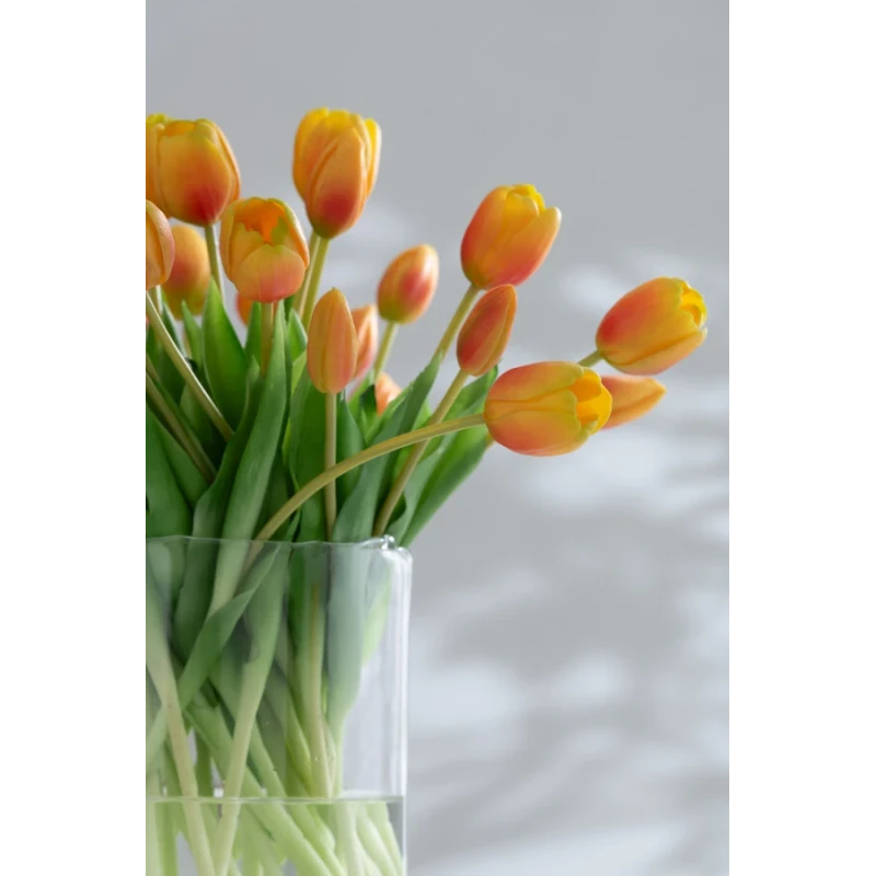 J-Line - 7-Piece Tulip Bouquet - Orange
