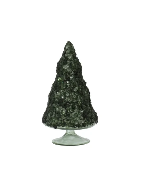 J-Line - Paillette Christmas Tree - Matte Ice / Dark Green