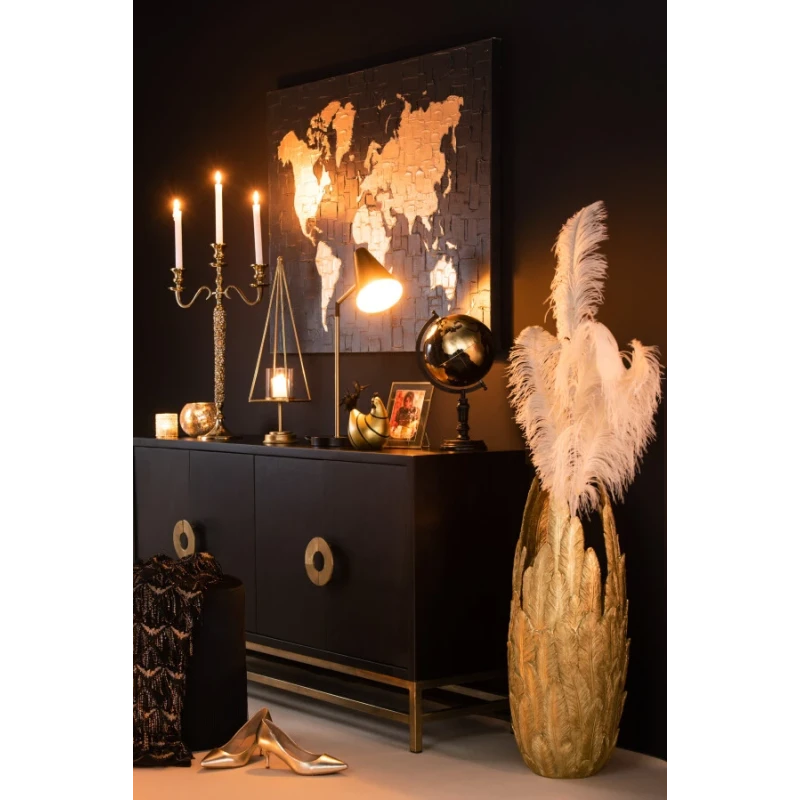 J-Line - Portafoto Trasparente Metallo - Oro