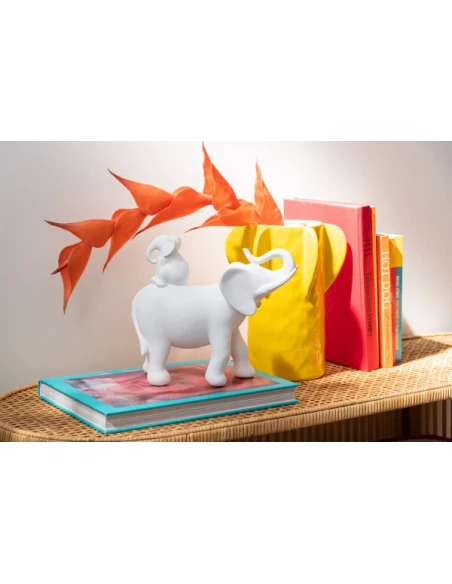 J-Line - Decorazione Elefante Porta Bebè - Bianco