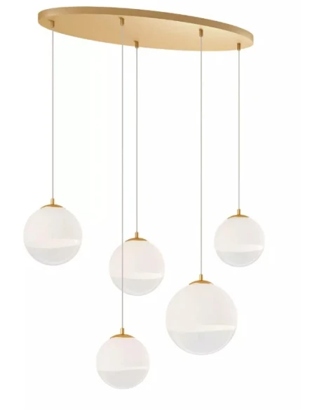 Redo Group - Berry Lampada a Sospensione  - Oro Opaco/Bianco Sfumato