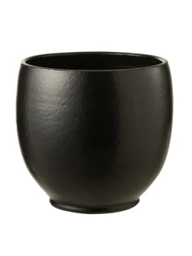 J-Line - Portavasi Ying - Ceramica Nero