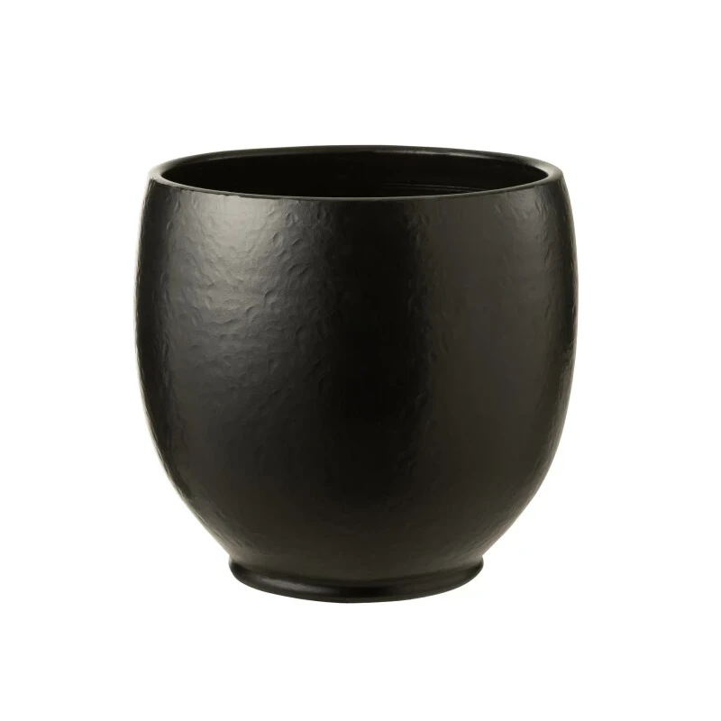 J-Line - Ying Planter - Black Ceramic