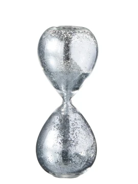 J-Line - Hourglass Glass Pearls - Silver