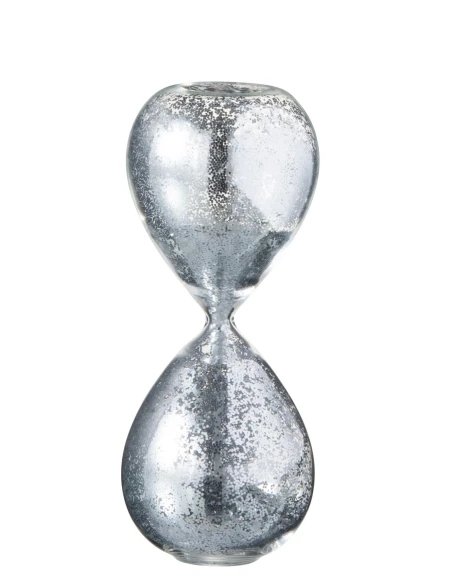 J-Line - Hourglass Glass Pearls - Silver