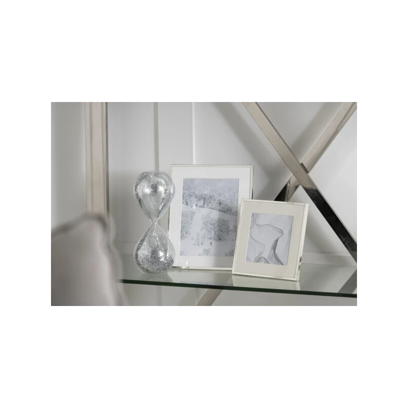 J-Line - Hourglass Glass Pearls - Silver