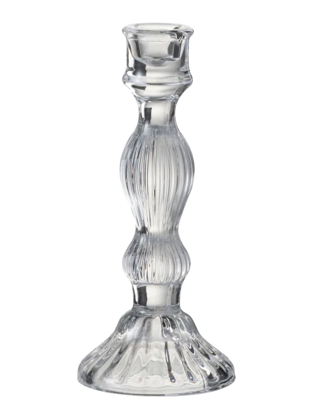 J-Line - Ball Candlestick - Clear Glass