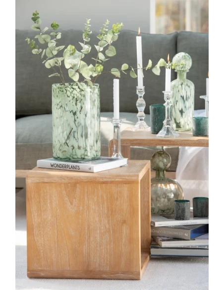 J-Line - Ball Candlestick - Clear Glass