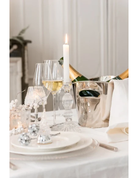 J-Line - Ball Candlestick - Clear Glass