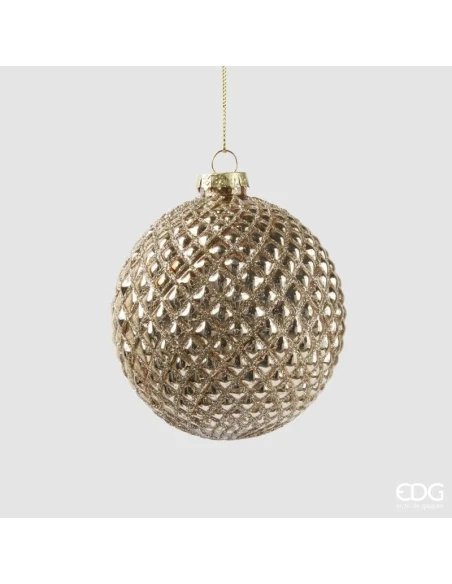 EDG - Diamond Christmas Ball - Light Gold