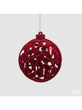 EDG - Velvet Christmas Ball - Burgundy