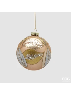 EDG - Christmas Ball Leaves - Green Gold