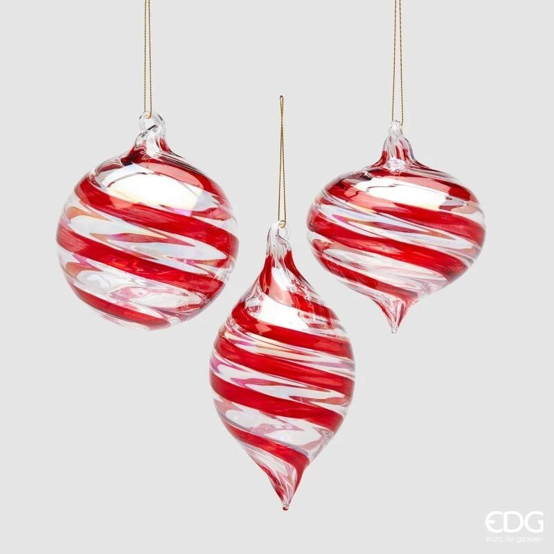 EDG - Pallina di Natale Vortex Trottola - Rosso