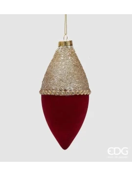 EDG - Bicolor Fuso Christmas Ball - Red