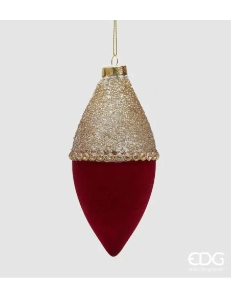 EDG - Bicolor Fuso Christmas Ball - Red