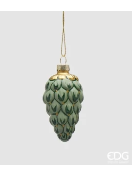 EDG - Pine Cone Christmas Ball - Green