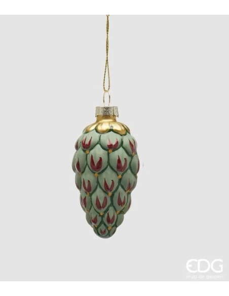 EDG - Pine Cone Christmas Ball - Green