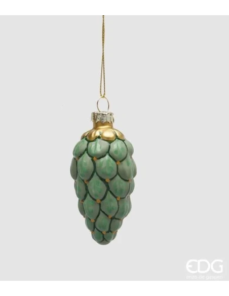 EDG - Pine Cone Christmas Ball - Green