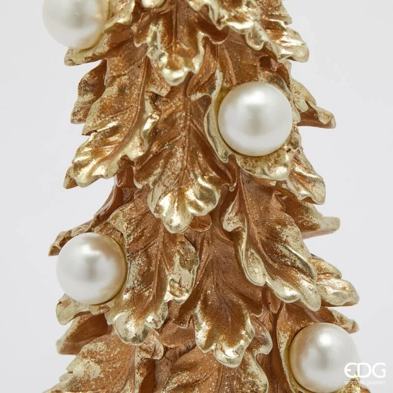 EDG - Pine Decoration with Pearls - Gold