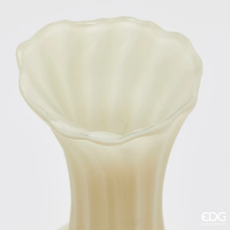 EDG - Flow Sinuoso Vase H 31 cm - Ivory