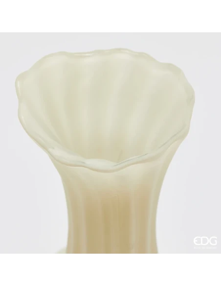 EDG - Flow Sinuoso Vase H 31 cm - Ivory