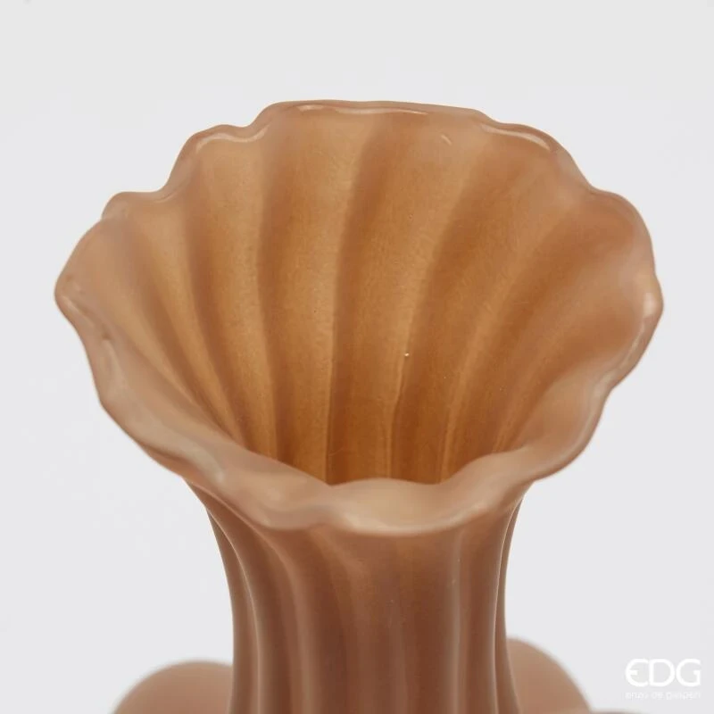 EDG - Flow Sinuoso Vase H 31 cm - Light Brown