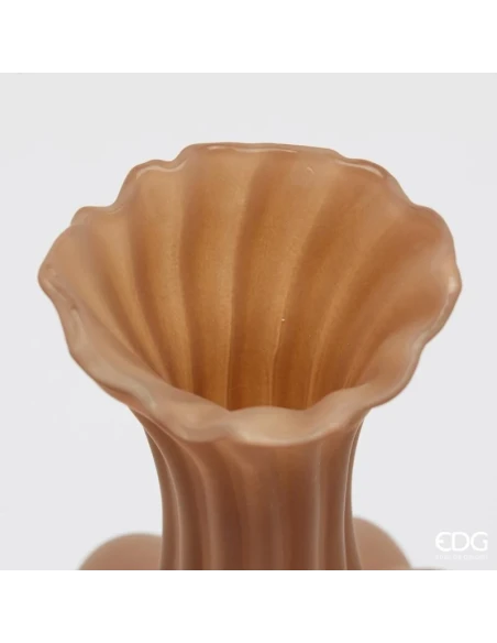 EDG - Flow Sinuoso Vase H 31 cm - Light Brown