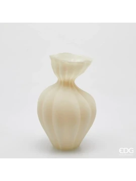 EDG - Vaso Flow Sinuoso H 30.5 cm - Avorio