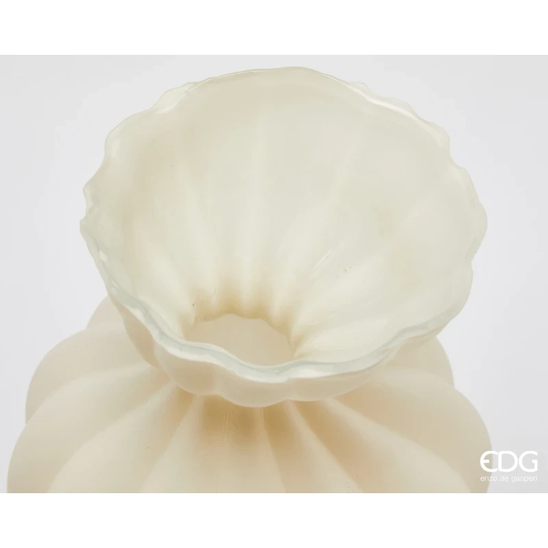 EDG - Flow Sinuoso Vase H 30.5 cm - Ivory