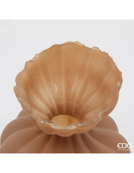 EDG - Vaso Flow Sinuoso H 30.5 cm - Marrone Chiaro
