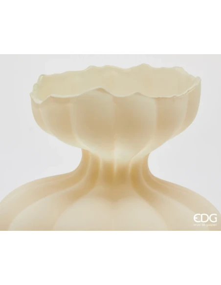 EDG - Flow Sinuoso Vase H 32 cm - Ivory