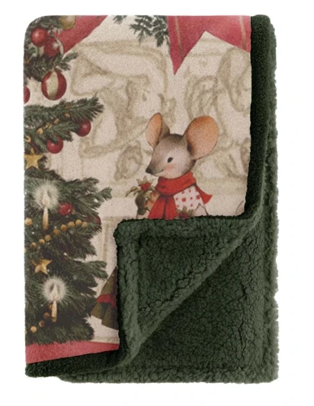 Blanc MariClò - Christmas Fairytale Sherpa Throw - 160 x 220 cm