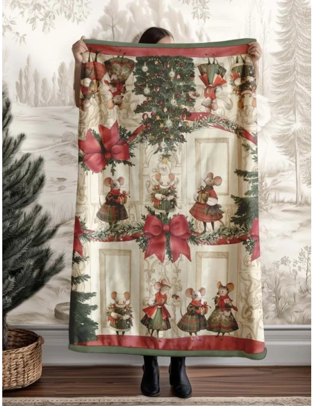 Blanc MariClò - Christmas Fairytale Sherpa Throw - 160 x 220 cm