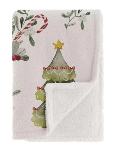 Blanc MariClò - Plaid Sherpa Natale Pop - 140 x 170 cm