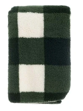 Blanc MariClò - Plaid Sherpa Quadrati Verde - 140 x 170 cm