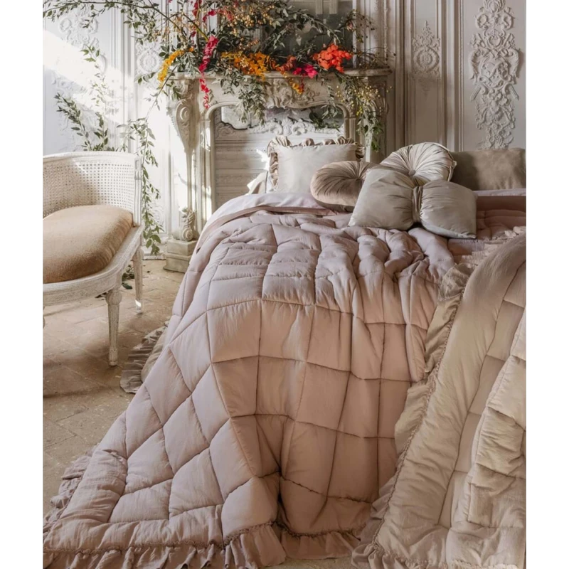 Blanc MariClò - Trapunta con Gala Diamante Collection - Rosa