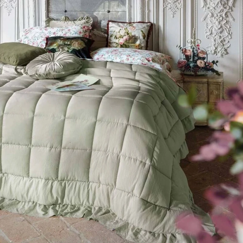 Blanc MariClò - Quilt with Gala Diamante Collection - Green