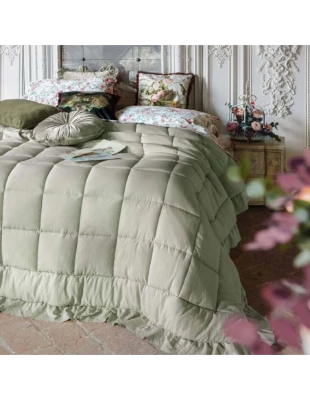 Blanc MariClò - Trapunta con Gala Diamante Collection - Verde