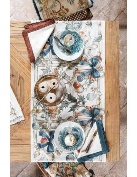 Blanc MariClò - Runner con Pizzo Intrecci di Sogno - Multicolore