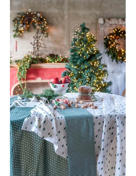 Blanc MariClò - Escape to the Woods Tablecloth - Stripes