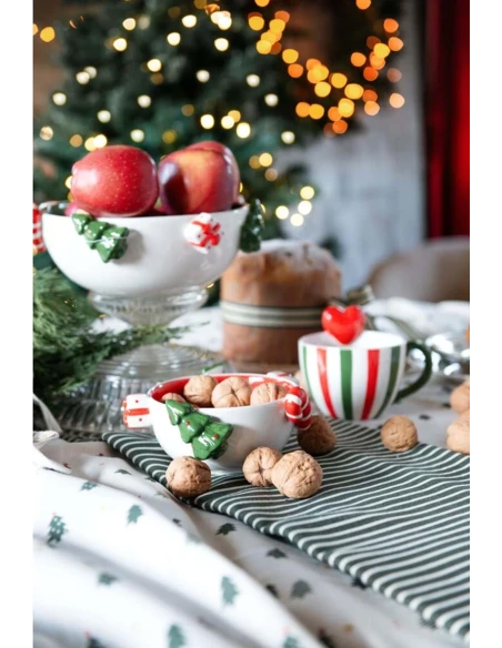 Blanc MariClò - Escape to the Woods Tablecloth - Stripes