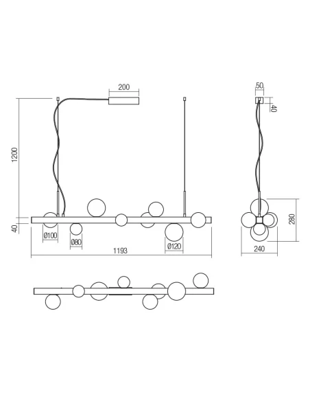 Redo Group - Goji Pendant Lamp - Brushed Black