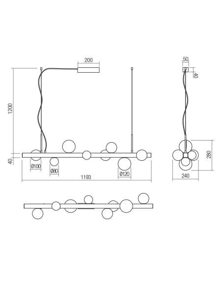 Redo Group - Goji Lampada a Sospensione - Oro Spazzolato