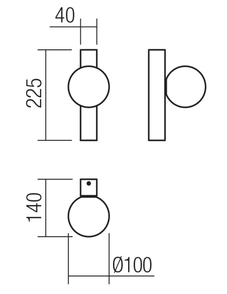 Redo Group - Goji Wall Lamp - Brushed Gold