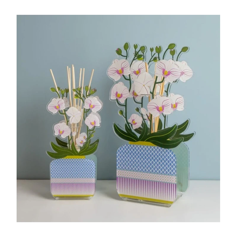 Vesta Home - Profumatore a Bastoncini - Livinia Orchidea Bianco